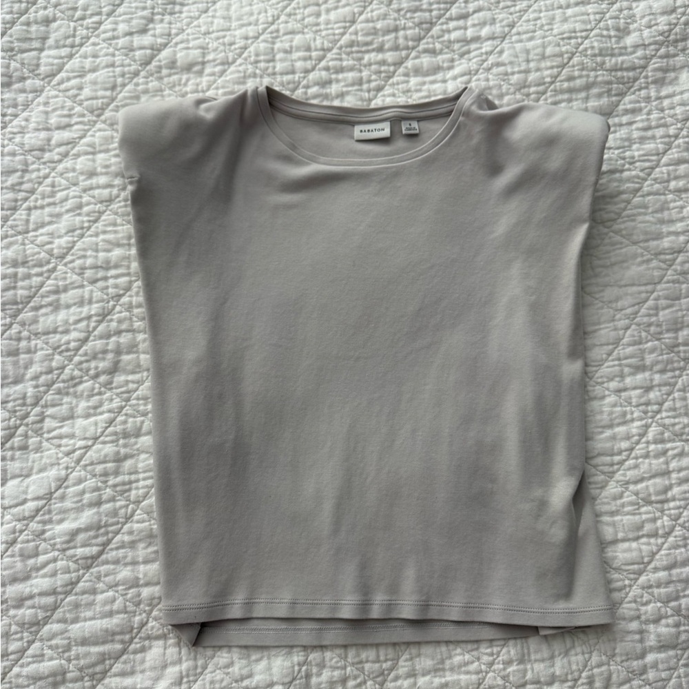 Babaton Light Gray Short Sleeve Tee